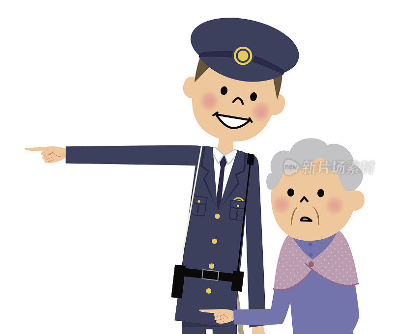 警察和老妇人