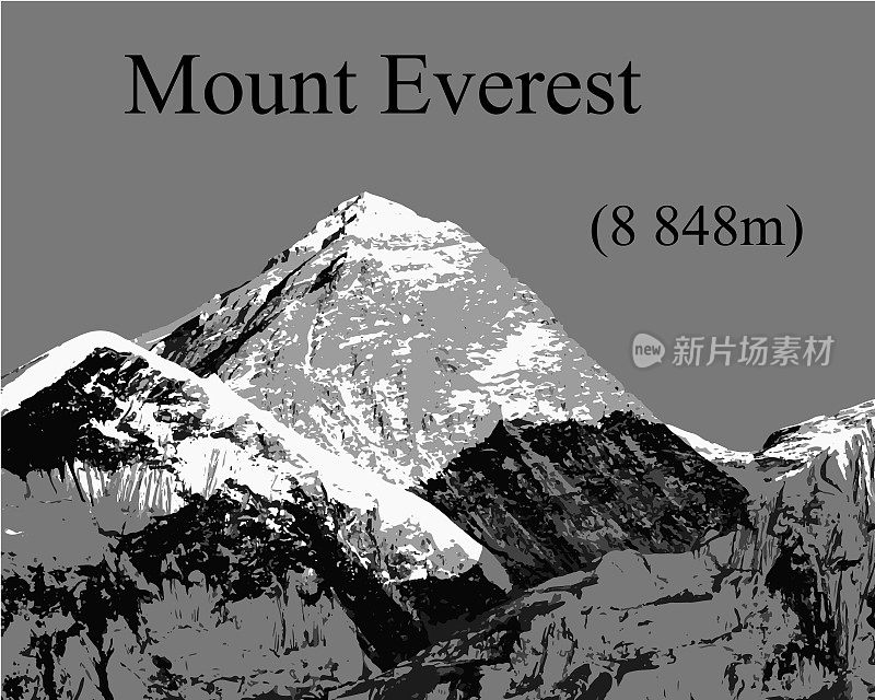 海拔8848米的珠穆朗玛峰，日落的颜色