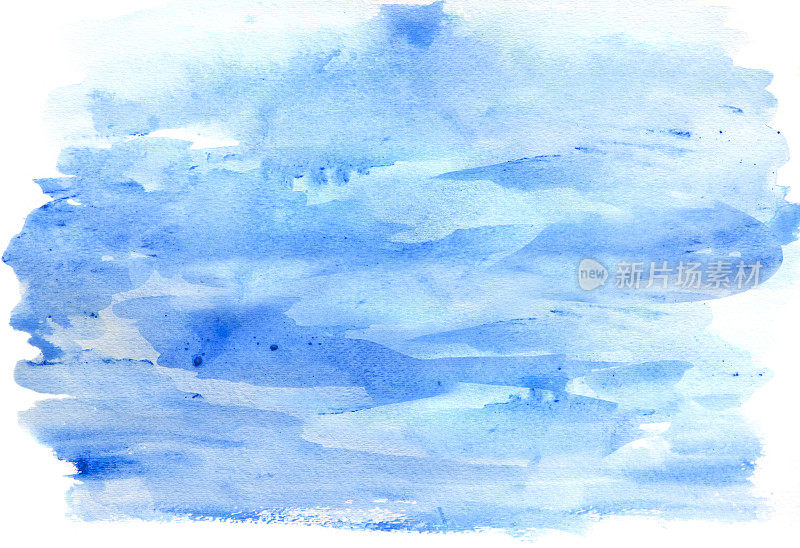 蓝色水彩背景