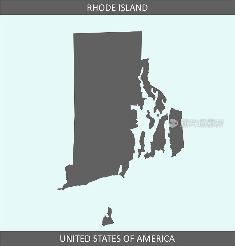 美国罗得岛州地图概要