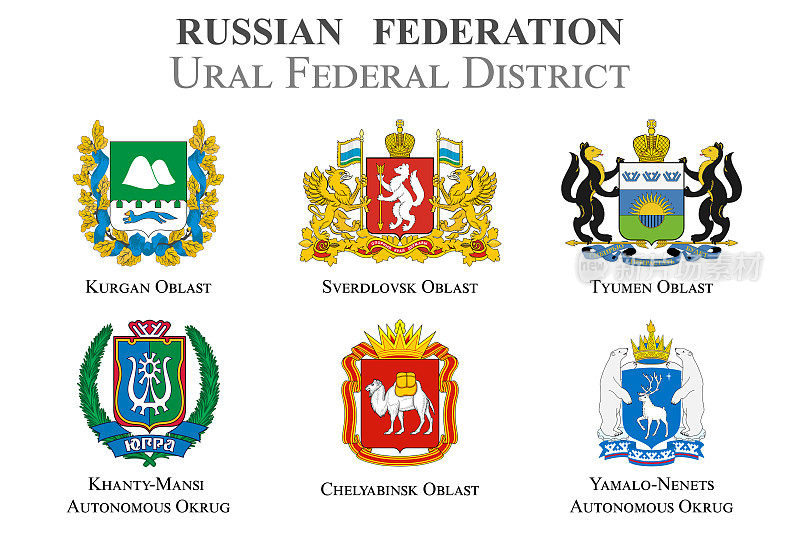 俄罗斯联邦乌拉尔联邦地区的国家盾旗