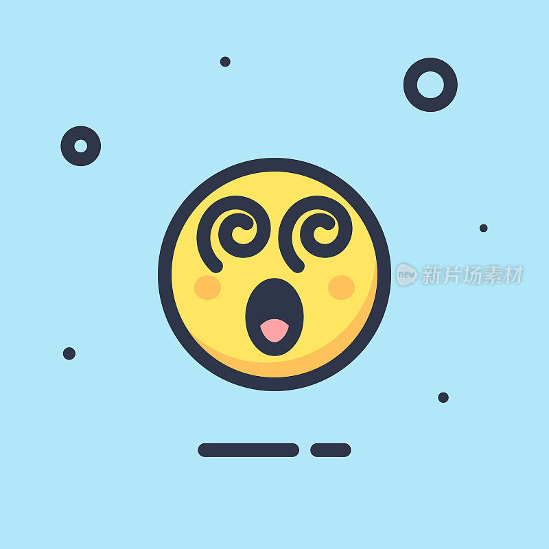 Emoticon平面设计颜色背景