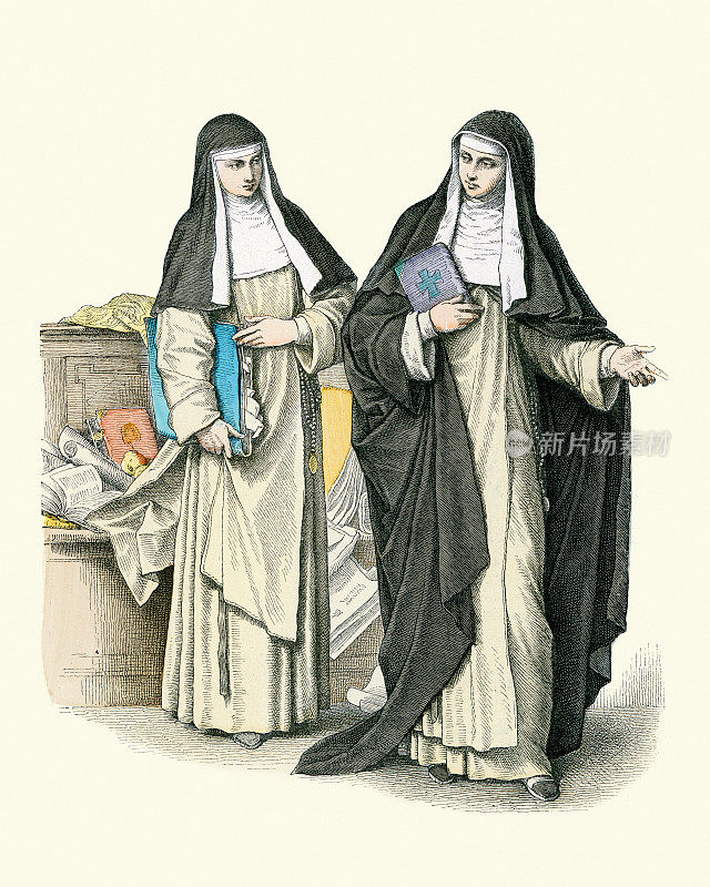 多米尼加修女，习惯，姐妹，18世纪