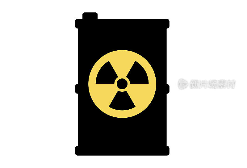 核污染图标。有害物质概念