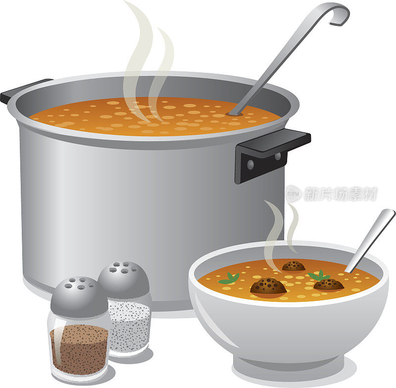 热的汤
