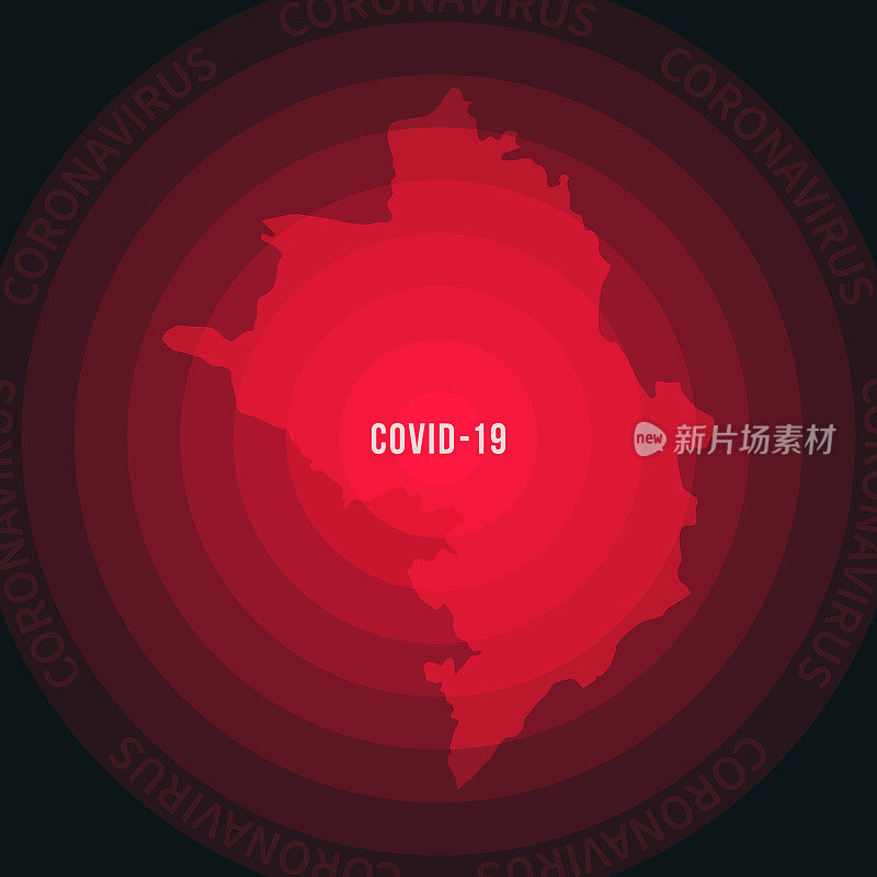 纳戈尔诺-卡拉巴赫COVID-19传播地图。冠状病毒爆发