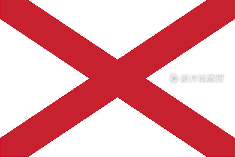 北爱尔兰国旗插图，纹理背景，符号和北爱尔兰官方旗帜，用于广告，推广，电视广告，广告，网页设计，杂志，报纸，报告，研究视频编辑，博客