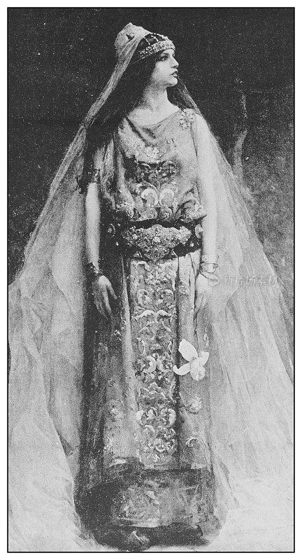19世纪著名的古董画:保罗・西纳巴尔第的王公之女