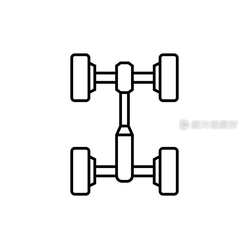 汽车底盘线图标