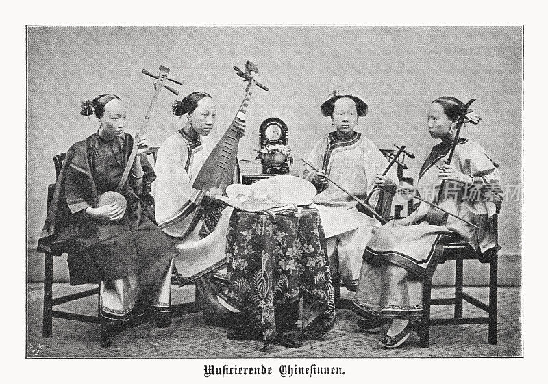 中国福州音乐四重奏，半调印刷，1899年出版