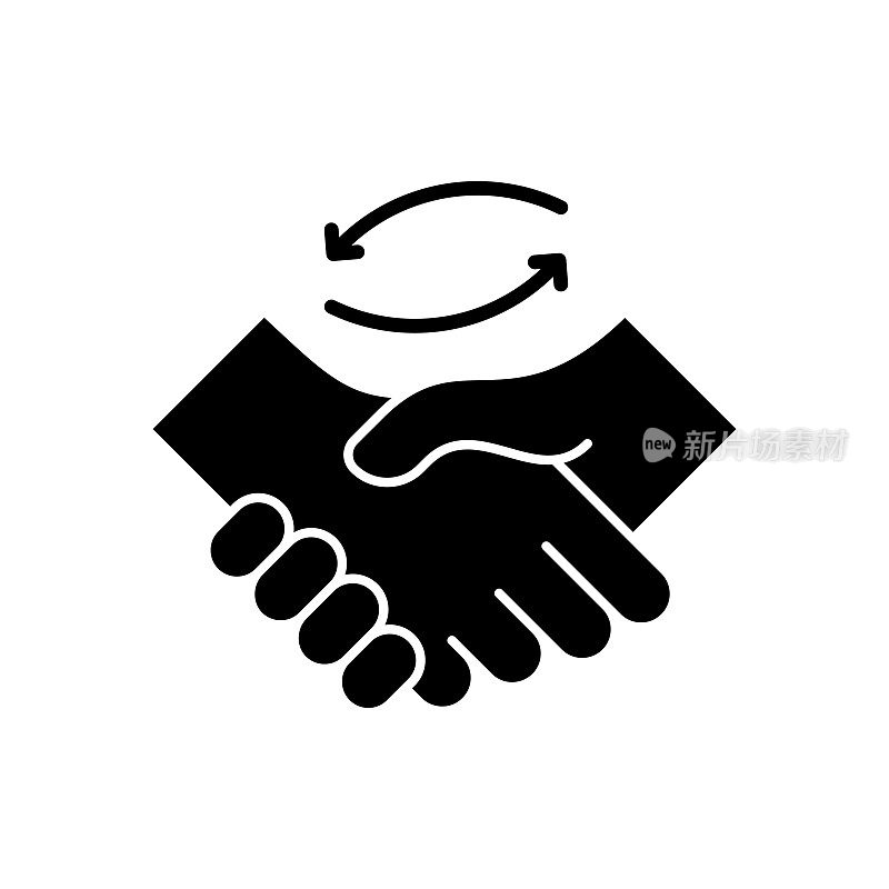 带有可编辑笔画的协作图标