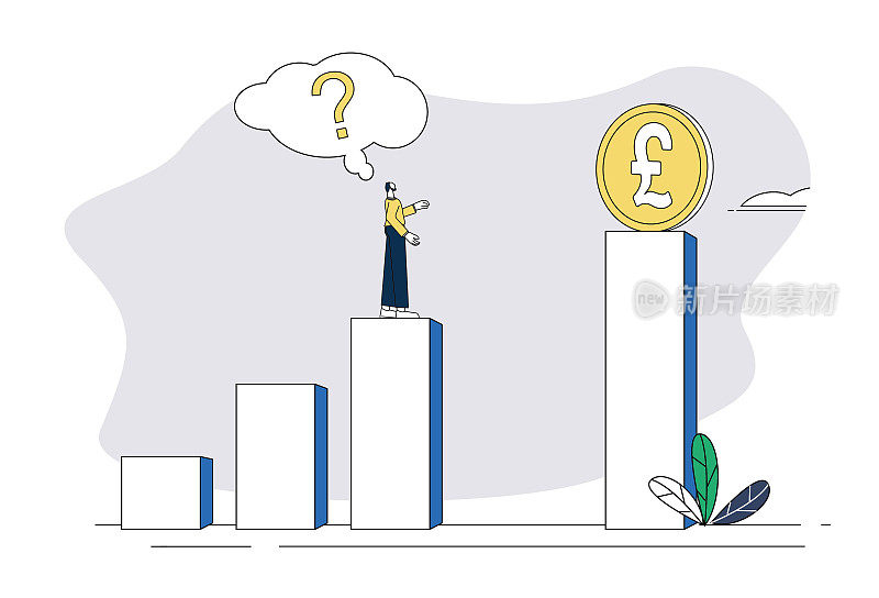 商人思考如何克服困难，获得巨额财富。?