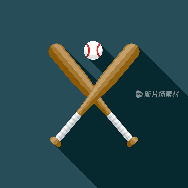 棒球棒和球图标