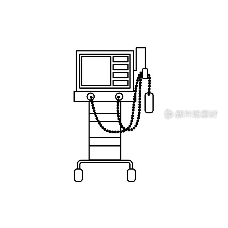 呼吸机冠状病毒图标