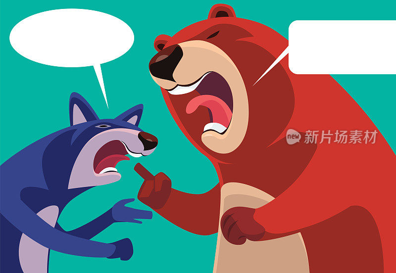 熊和狼争吵