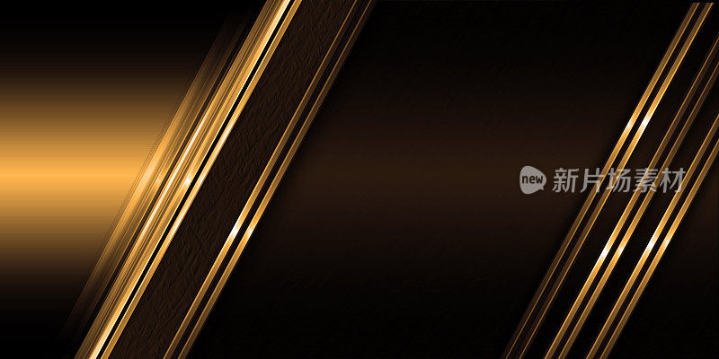 棕色阴影企业金属背景与闪亮的装饰线。