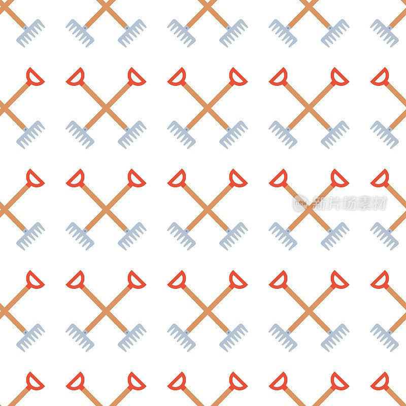 园艺图标无缝模式,园艺工具