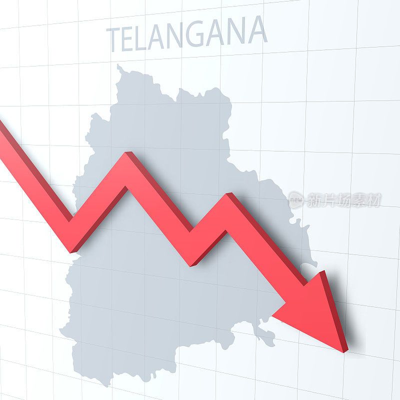坠落的红色箭头，以泰伦加纳邦地图为背景