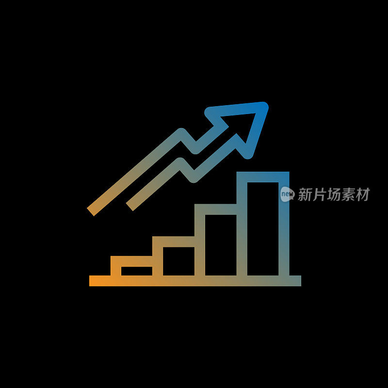 增加线图标，轮廓矢量符号