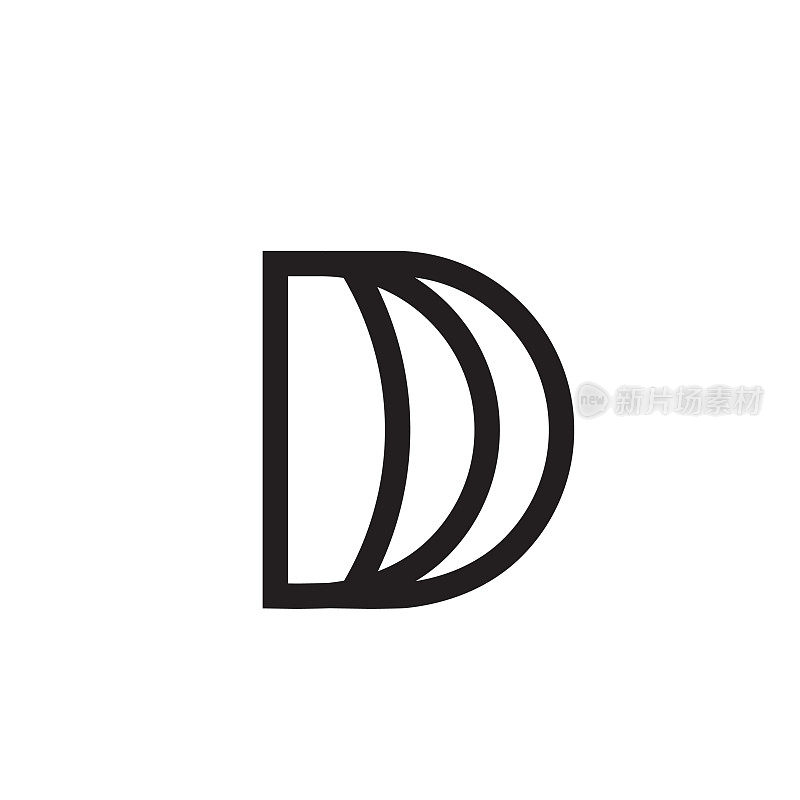 D风格标志图标形状