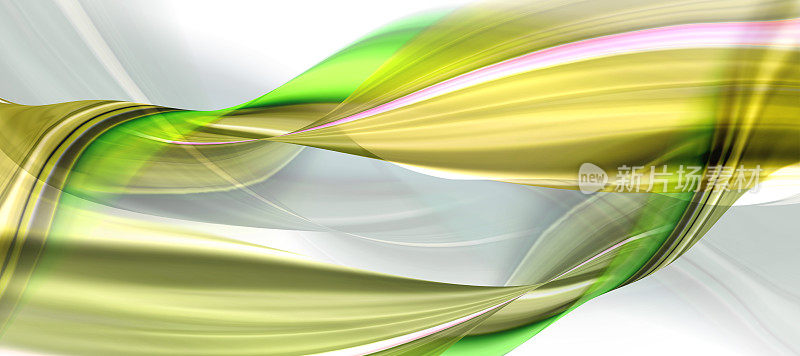抽象技术背景与绿色和黄色色调