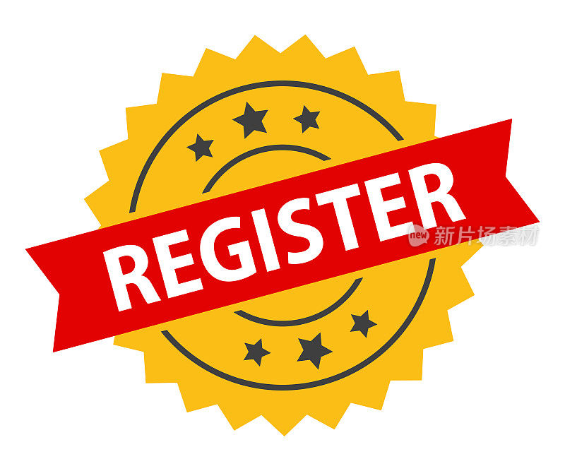 登记-印章，印，印章模板。难看的东西效果。向量股票插图