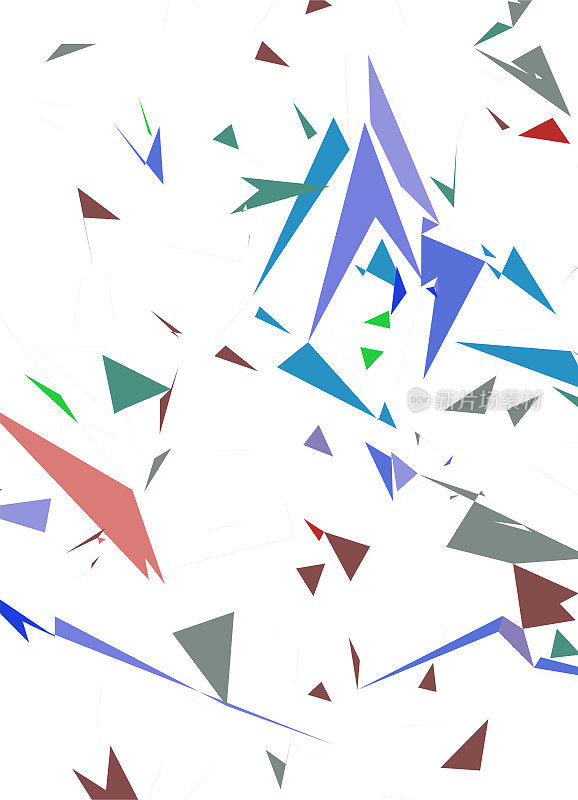 抽象几何极简主义色彩三角形图案纹理矢量背景