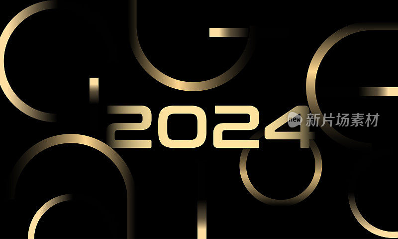 2024渐变金色背景设计