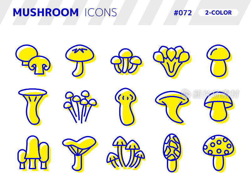 与mushroom_072相关的2色样式图标集