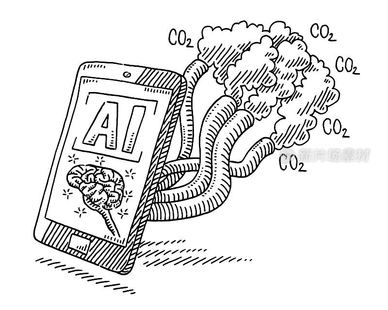 人工智能技术碳排放问题图