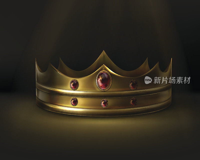 向量金色的王冠