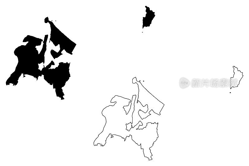 陶兰加城市地图