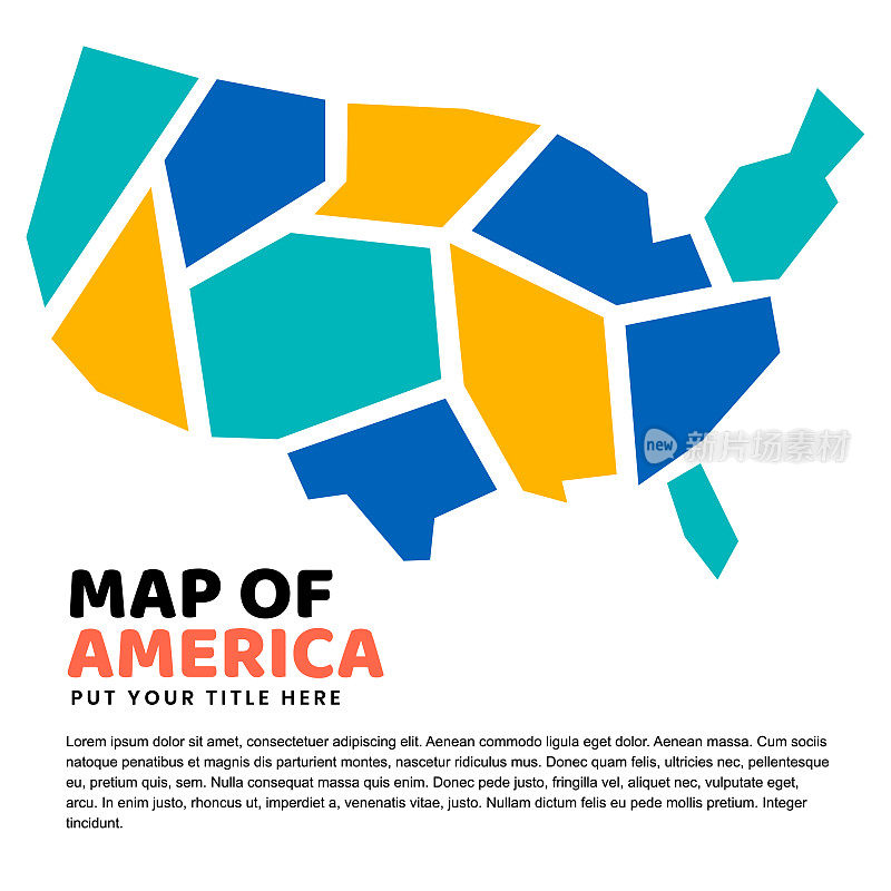 美国地图页面设计