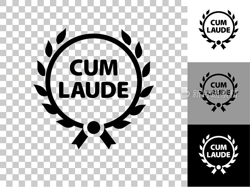 优等图标在棋盘透明背景