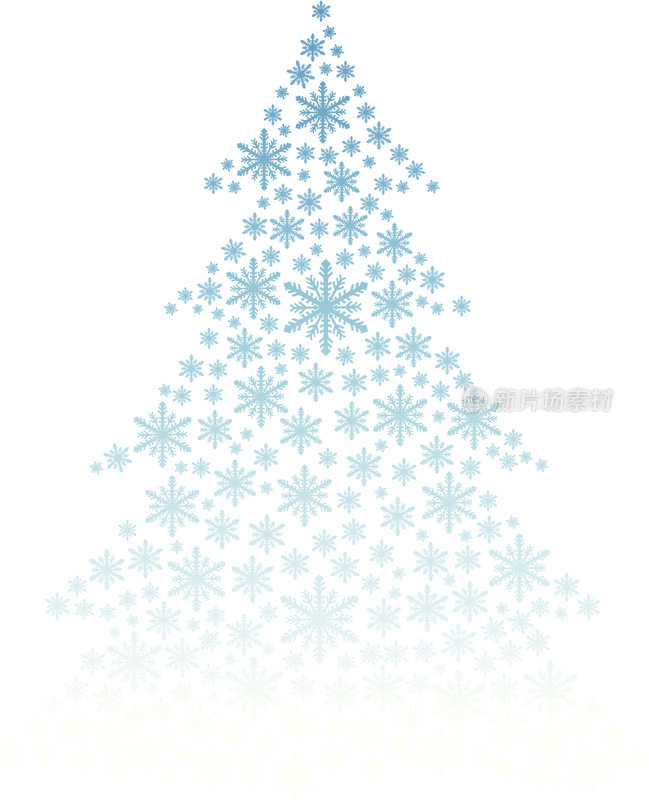 雪花圣诞树
