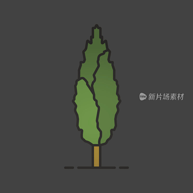 杨树树图标