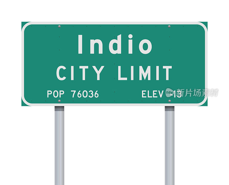 印第奥市限制路牌