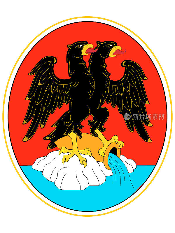 克罗地亚里耶卡市的盾徽
