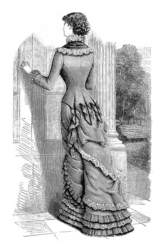 维多利亚时代的时尚女人