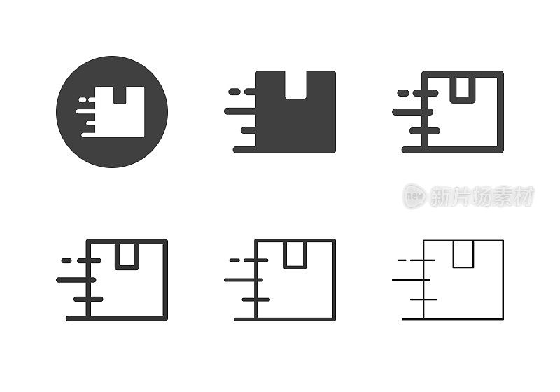 快速运输图标-多系列