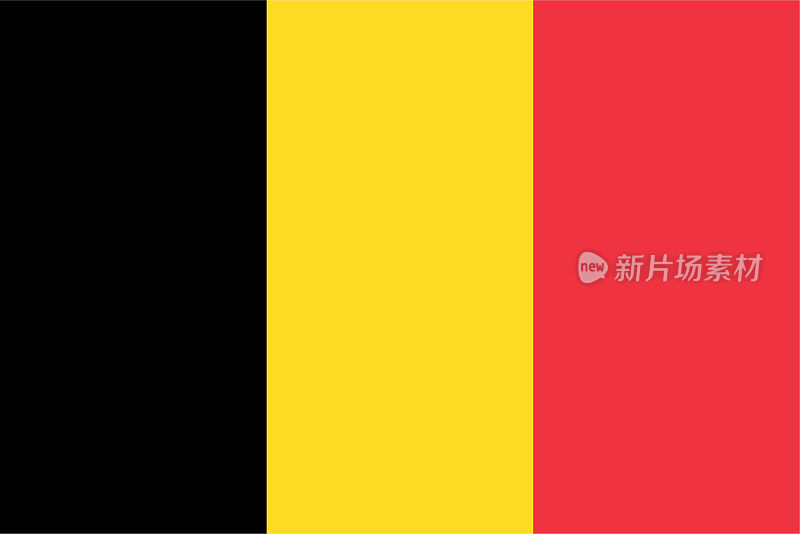 矢量比利时国旗设计