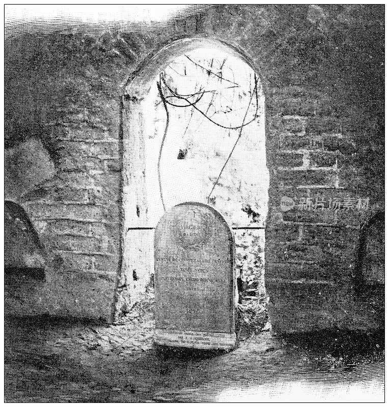 那不勒斯和坎帕尼亚的古董旅行照片:维吉尔之墓