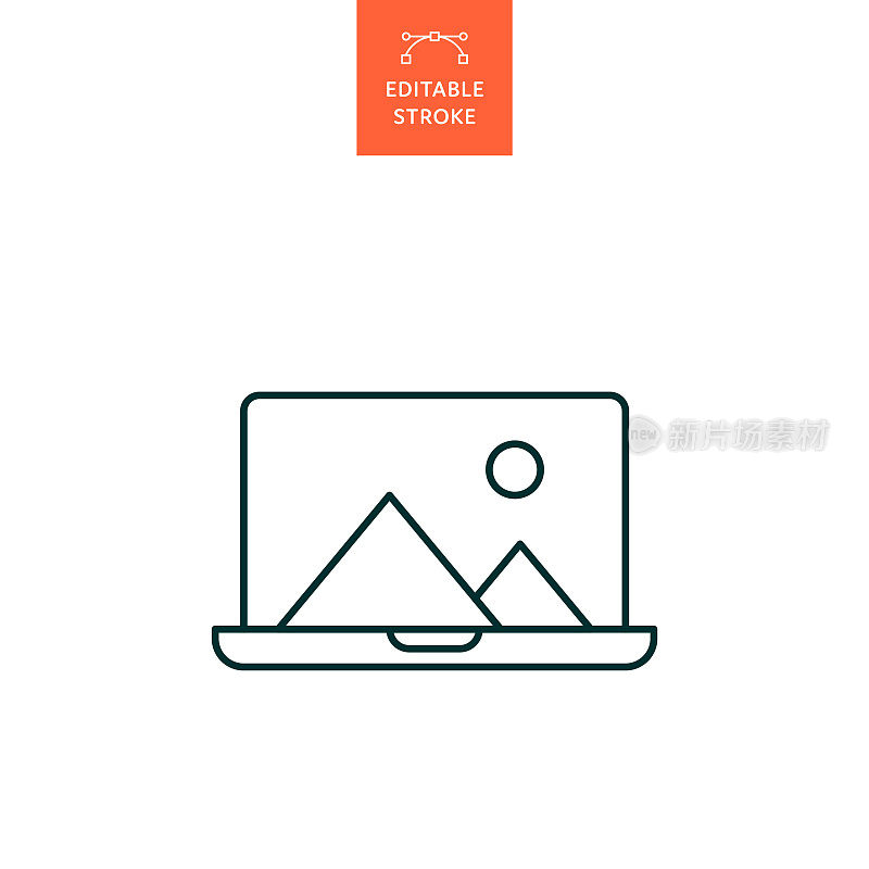具有可编辑笔画的图像库线图标。Icon适用于网页设计、移动应用、UI、UX和GUI设计。