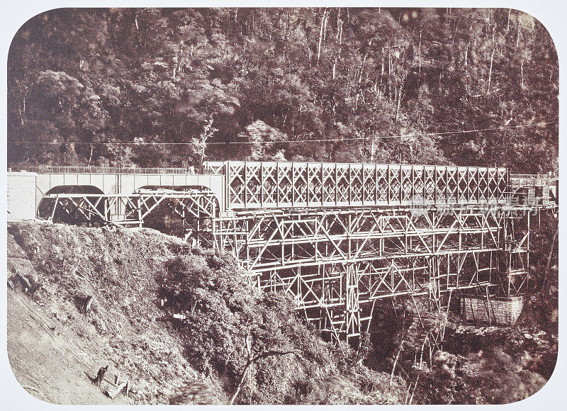 圣若昂河上的高架桥，1884年