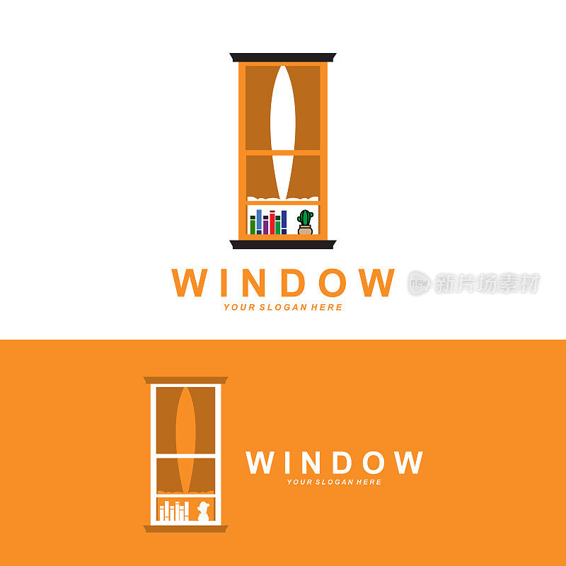 家居窗口标志，家居室内图标设计