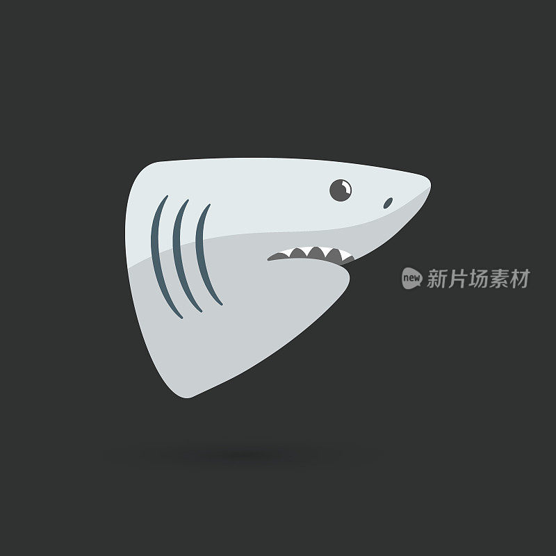 简单的鲨鱼图标
