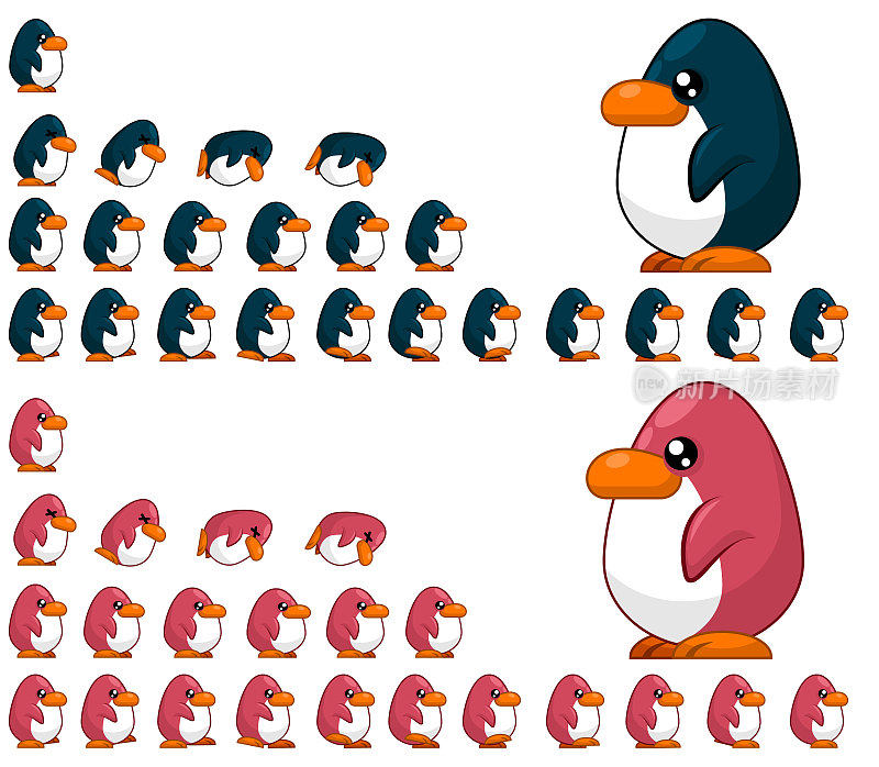 企鹅的动画角色