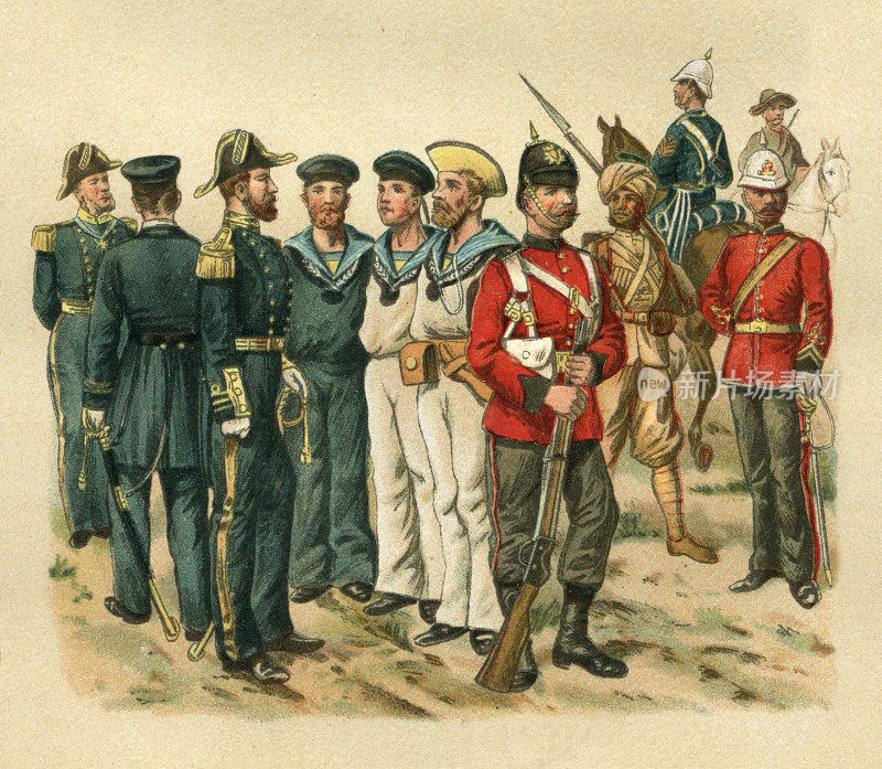 19世纪英国的士兵
