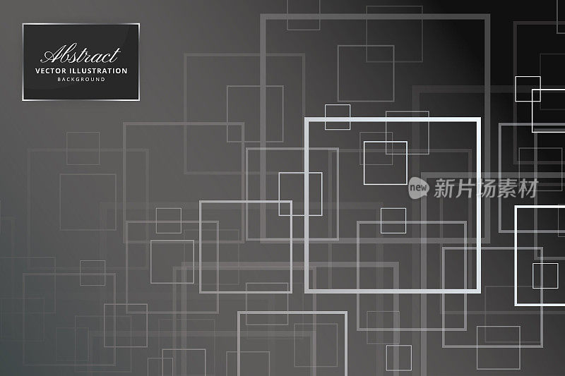 抽象方形无缝图案背景