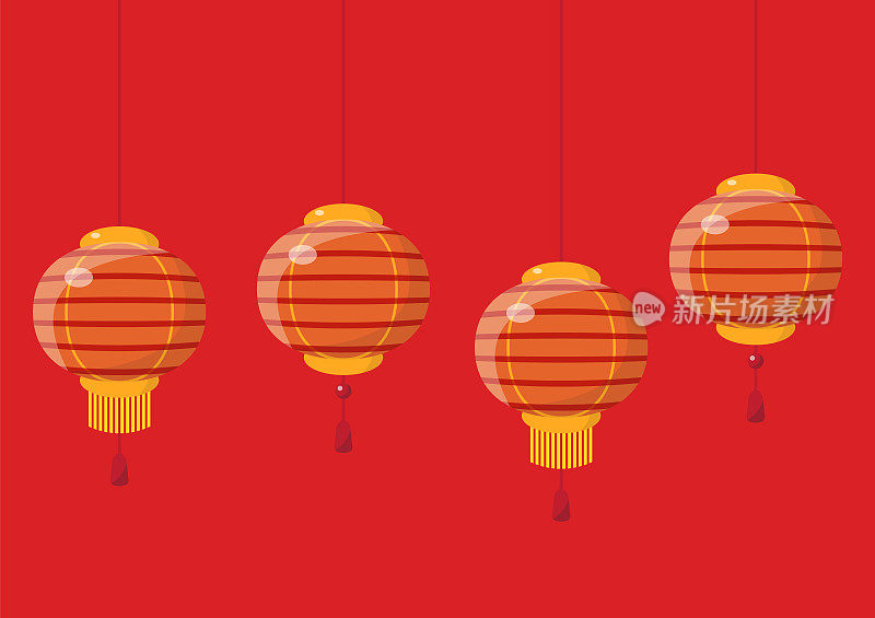 中国新年花灯